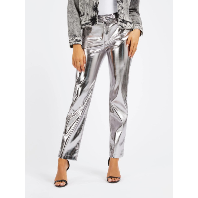 Guess Metalic pants zilverkleurig 4109.97.0006 large