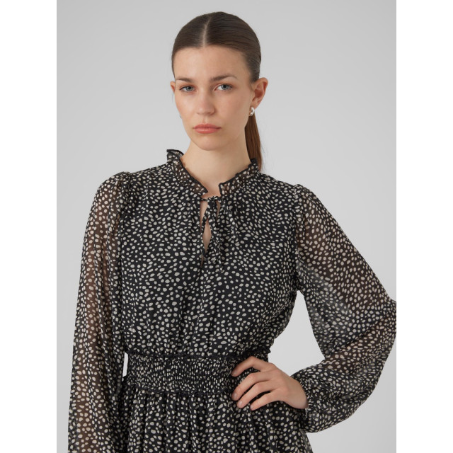 Vero Moda Vmholly ls frill short dress wvn ga dessin 4409.89.0330 large Vero Moda Vmholly ls frill short dress wvn ga dessin 4409.89.0330 large