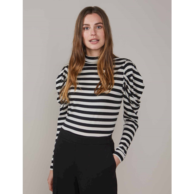Summum Mockneck top viscose ea stripe - 4389.80.0209 large
