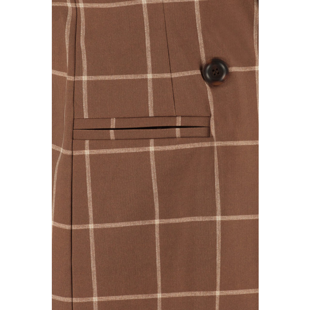Studio Anneloes 06819 pijke sl big check blazer mocha/offwhite 0-4-1-2-1-1-1-1-1-4-1-2-2-1-1-1-2-1-1-1-1-2-2-3-1-1-1-1-2-1-3-2-1-1-1-2 large
