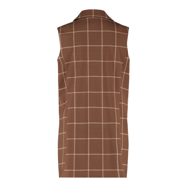 Studio Anneloes 06819 pijke sl big check blazer mocha/offwhite 0-4-1-2-1-1-1-1-1-4-1-2-2-1-1-1-2-1-1-1-1-2-2-3-1-1-1-1-2-1-3-2-1-1-1-2 large