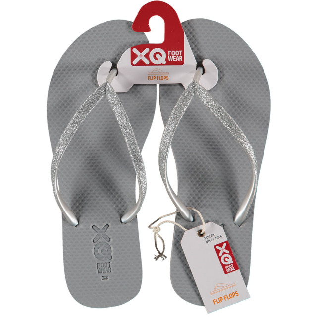 XQ Xq dames teenslippers glitters 123992001-GREY large