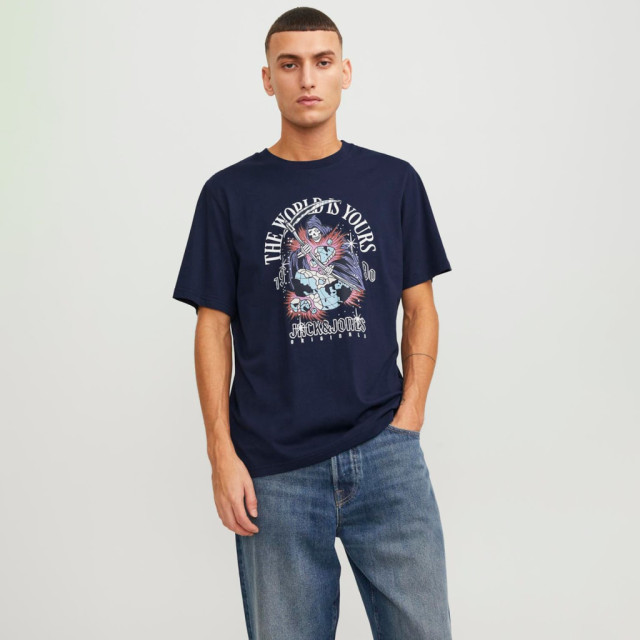 Jack & Jones Heavens regular fit tee 12249345-SKY-XXL large