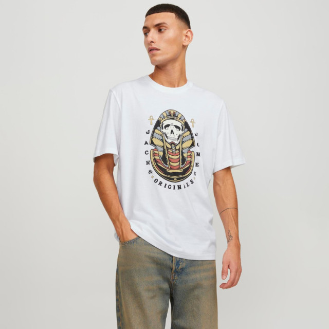 Jack & Jones Heavens regular fit tee 12249345-WHT-M large