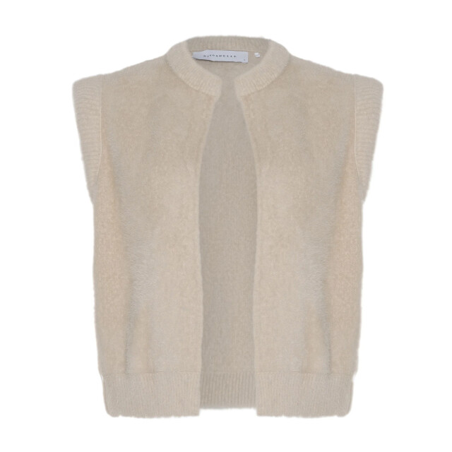 Rino & Pelle Elona.700noos rino en pelle short waistcoat stone Elona.700NOOS Stone large