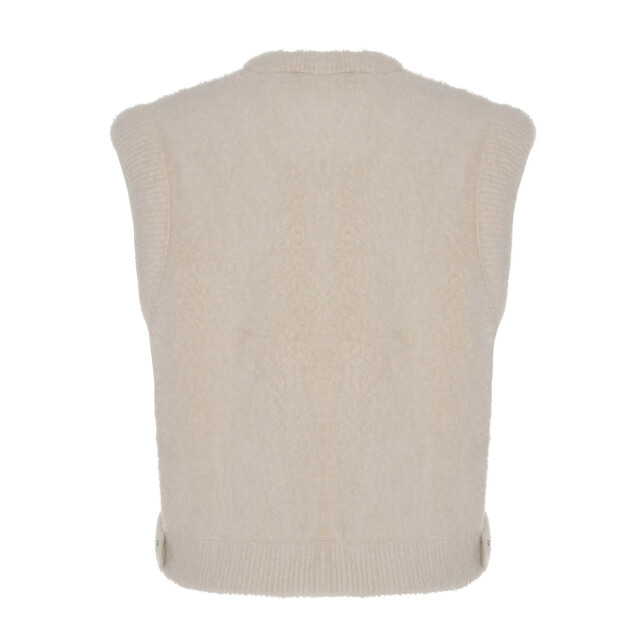 Rino & Pelle Elona.700noos rino en pelle short waistcoat stone Elona.700NOOS Stone large