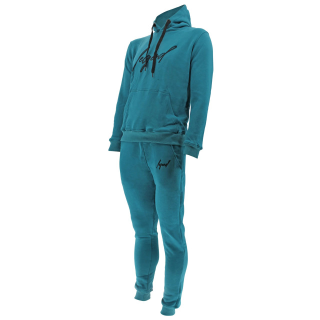 Legend Sports Joggingpak hoodie heren/dames signature milano petrol PROSW27JogingpakHoodieM large