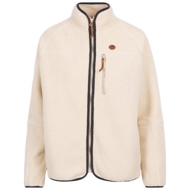 Trespass Dames quake leren biezen fleece jas UTTP6607_ghost large
