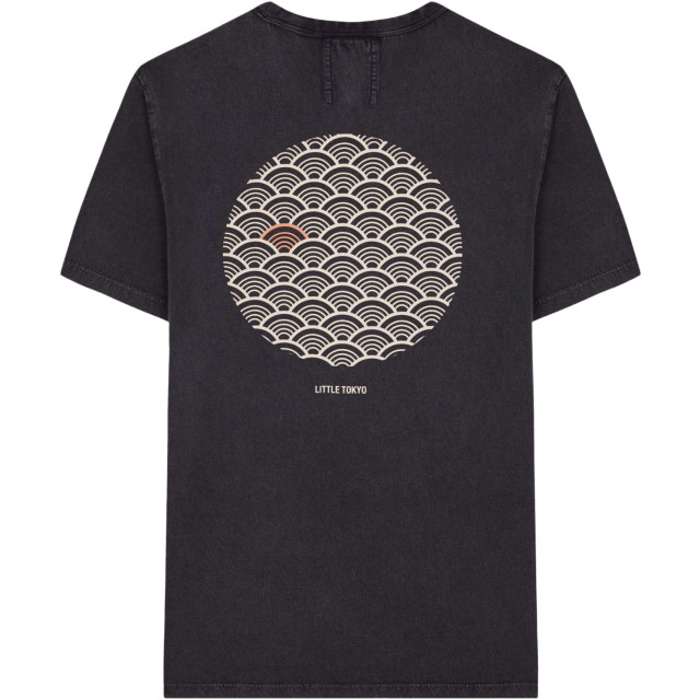 Nowadays T-shirt tiger rice bowl faded black NAJ0303-TLT large