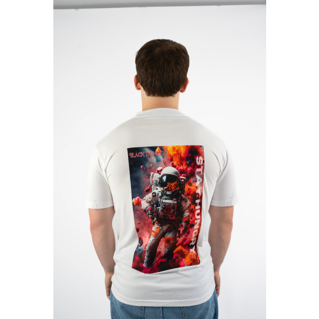 Black Donkey Space explorer t-shirt i white CH4-MCSET24-WH large