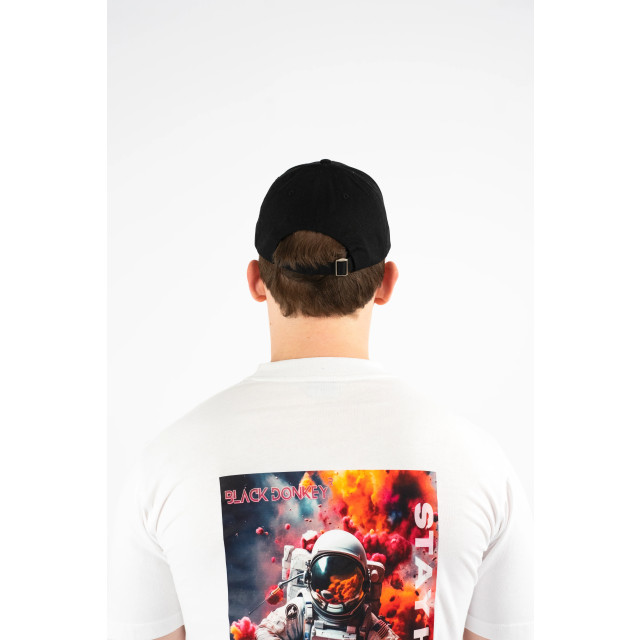 Black Donkey Space explorer t-shirt i white CH4-MCSET24-WH large