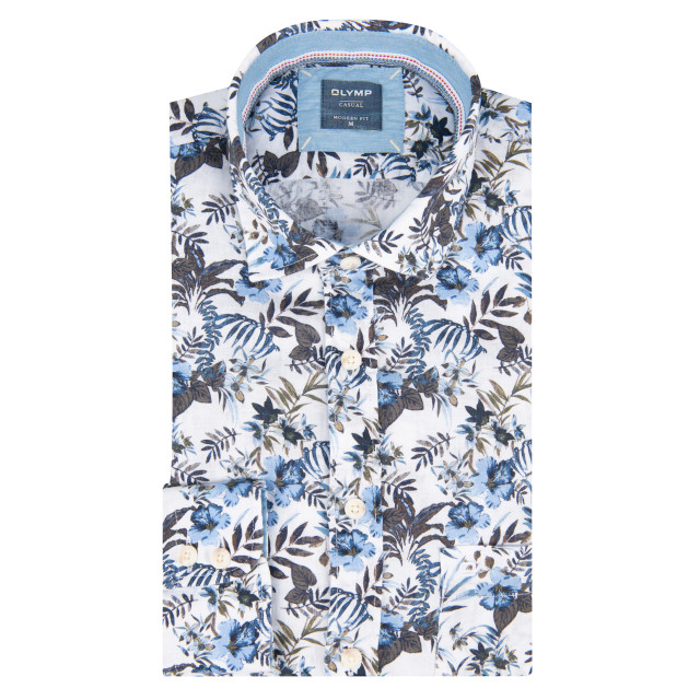 Olymp Casual modern fit casual overhemd met lange mouwen 066053-001-L large