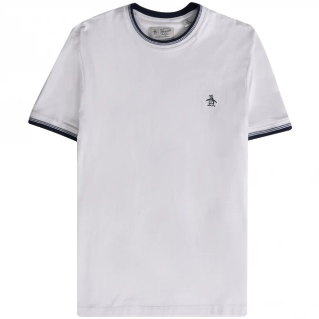 Original Penguin Sticker pete tipped ringer white OPKB0718/P118 large Original Penguin Sticker pete tipped ringer white OPKB0718/P118 large