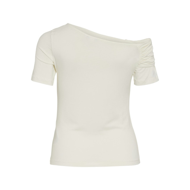 Vila Visuri ss twist top ecru 4382.03.0131 large Vila Visuri ss twist top ecru 4382.03.0131 large