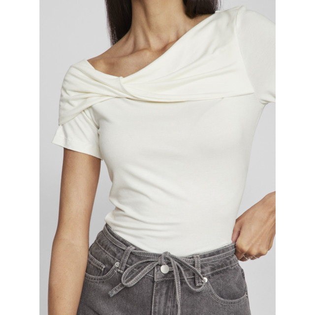 Vila Visuri ss twist top ecru 4382.03.0131 large Vila Visuri ss twist top ecru 4382.03.0131 large