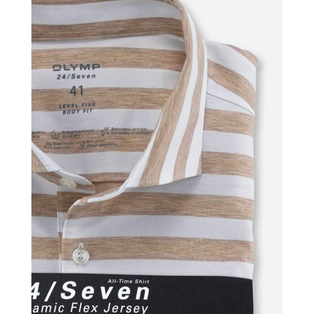 Olymp 24/seven level 5 overhemd met korte mouwen 075699-001-44 large