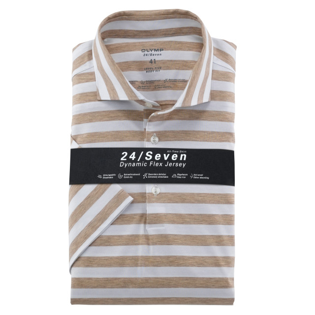 Olymp 24/seven level 5 overhemd met korte mouwen 075699-001-44 large