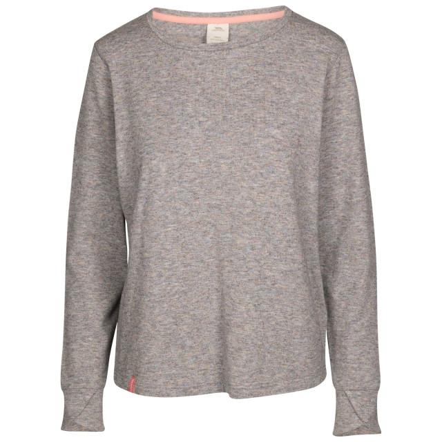 Trespass Dames rina marl top met lange mouwen UTTP6643_grey large