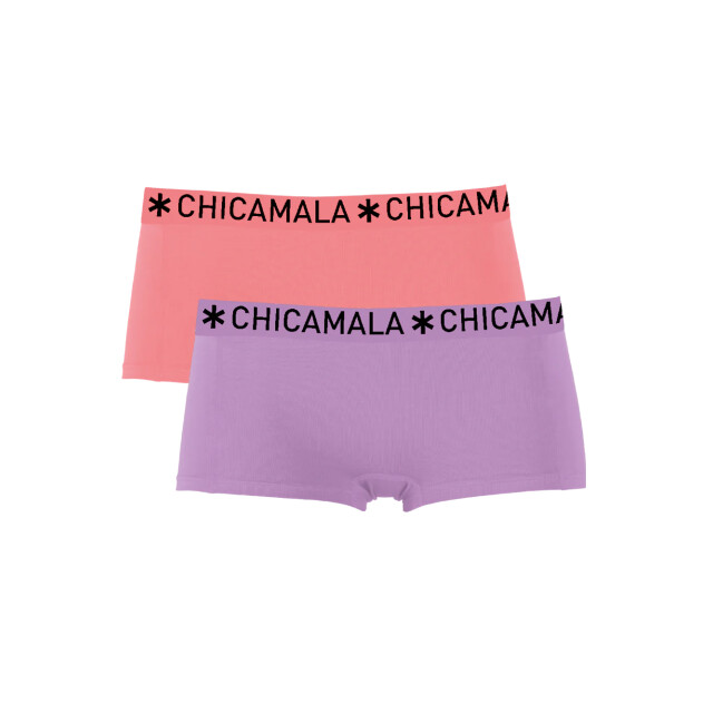 Muchachomalo Meisjes 2-pack boxershorts effen U-SOLID1215-30J large