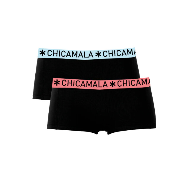 Muchachomalo Meisjes 2-pack boxershorts effen U-SOLID1215-36J large