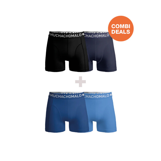 Muchachomalo Heren 2+2-pack boxershorts CDSOL989-974 large Muchachomalo Heren 2+2-pack boxershorts CDSOL989-974 large