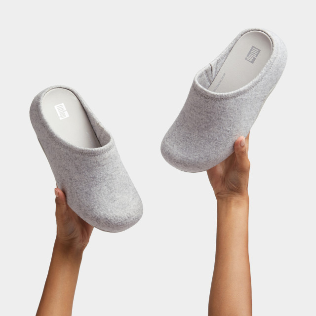 FitFlop Shuv cushy felt clog slippers GL5 large
