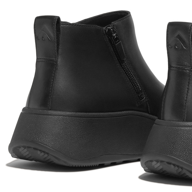 FitFlop F-mode leather flatform zip ankle boots GM2 large