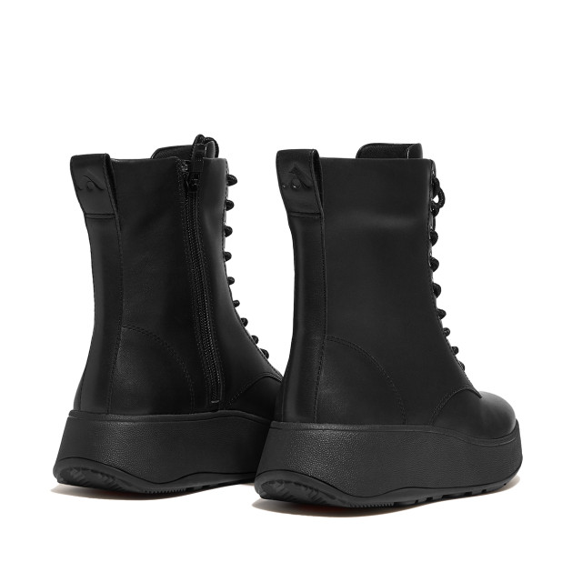 FitFlop F-mode leather lace-up flatform ankle boots GM4 large
