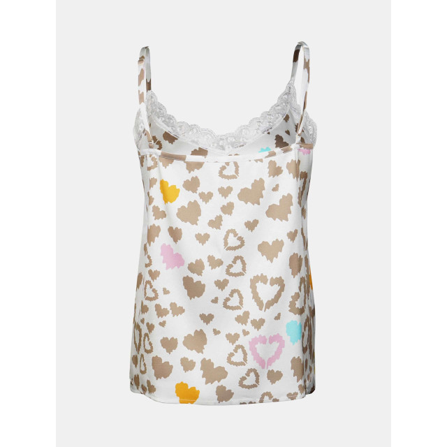 Mucho Gusto Slip top leopard hartjes Slip Top Ecru Leopard Hartjes large