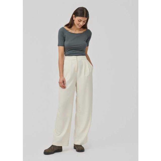 Modström Off white boucle wide leg pantalon karter 8956117025096 large