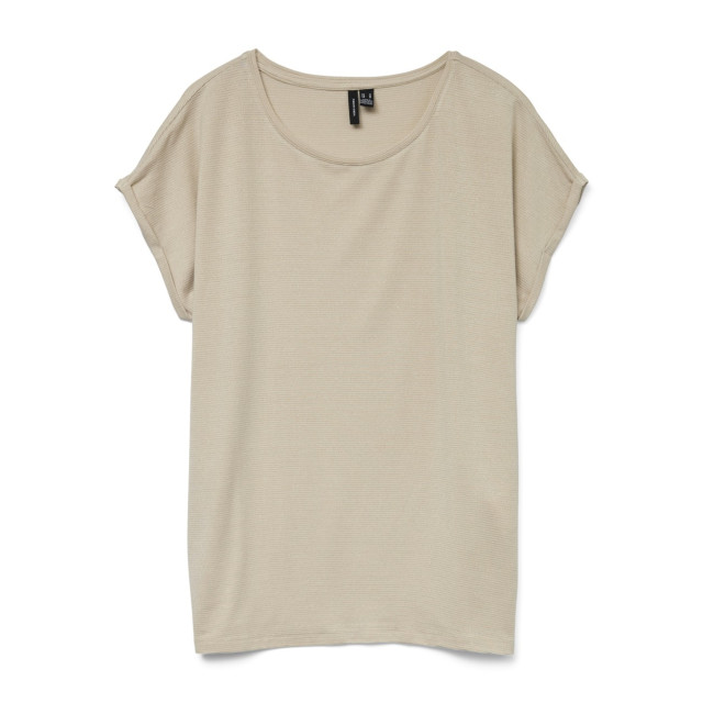 Vero Moda Vmlava glitter ss top stripe ga jrs zand dessin 4339.06.0023 large