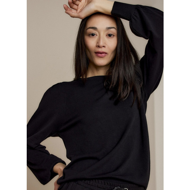 Summum Marseille-7890 puffy sleeve sweater basic knit (7s5650) Marseille-7890 Puffy sleeve sweater basic knit (7s5650) large