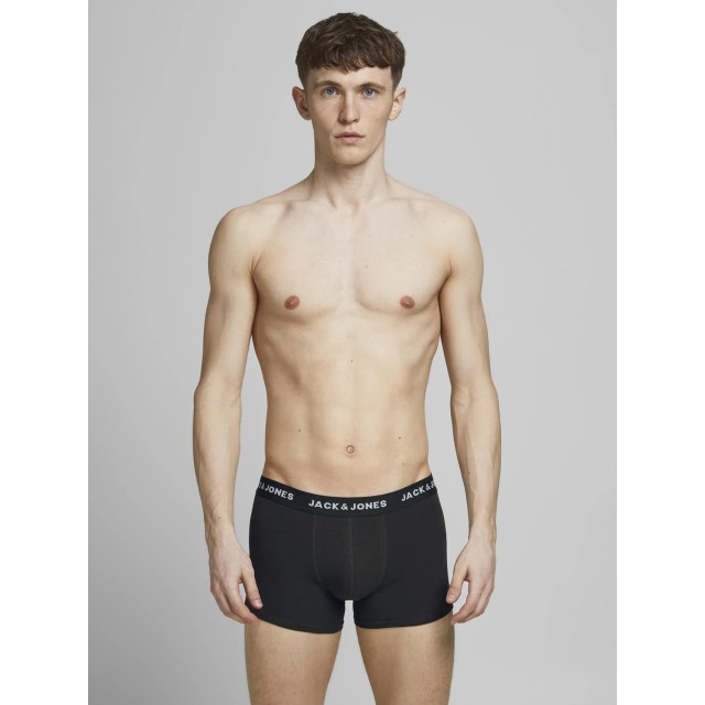 Jack & Jones Heren boxershorts jacsolid 12-pack effen onderbroeken 12189935-Black/4XBlack large