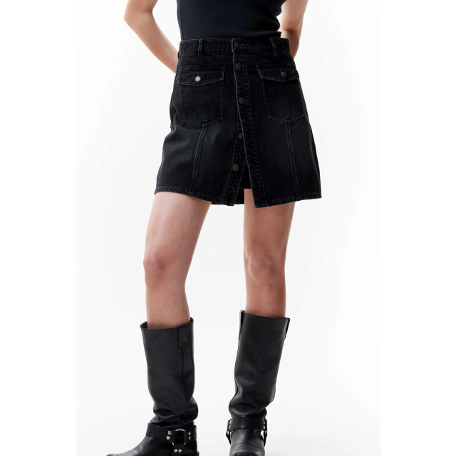 Catwalk Junkie 2402034202 button up denim short skirt 2402034202 button up denim short skirt large