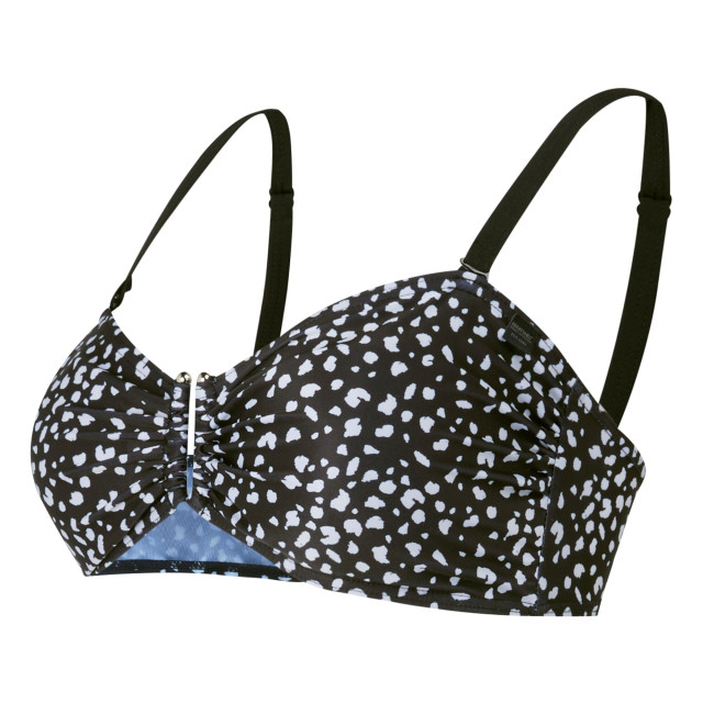 Regatta Dames aceana iii polka dot bikini top UTRG10650_blackwhite large