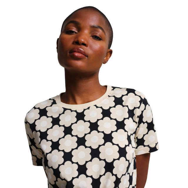 Regatta Dames orla kiely sixties daisy t-shirt UTRG10647_black large