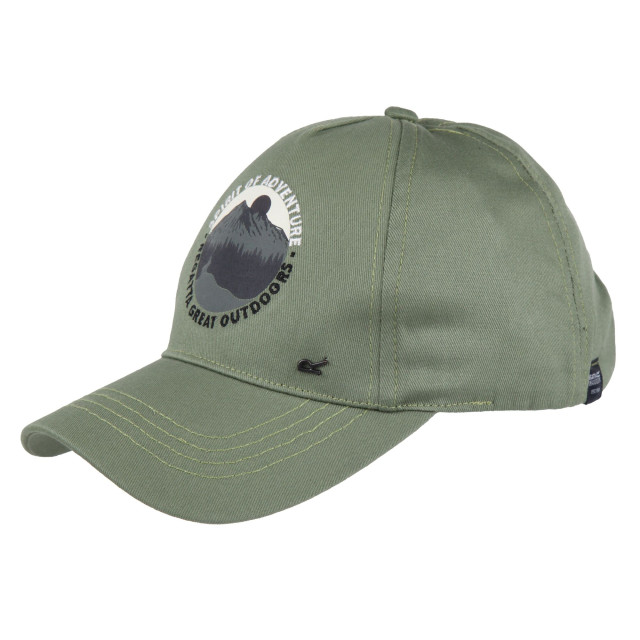 Regatta Kinderen/kids cuyler iii spirit of adventure baseball cap UTRG10720_agavegreen large