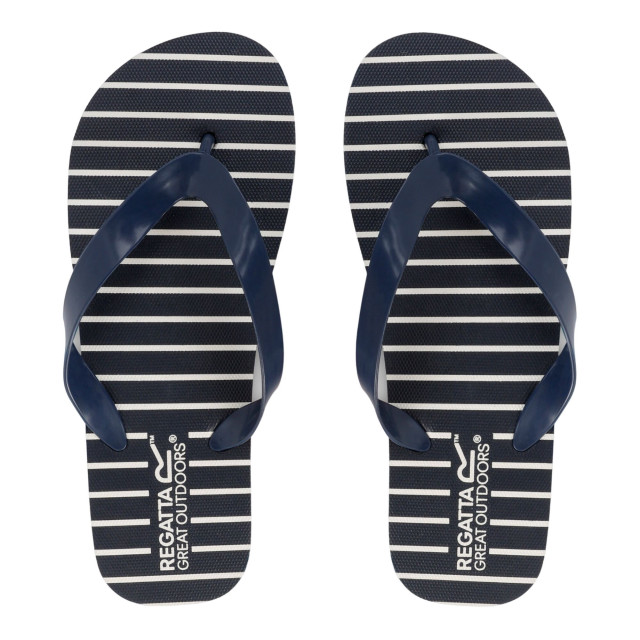Regatta Dames bali stripe teenslippers UTRG10762_navy large