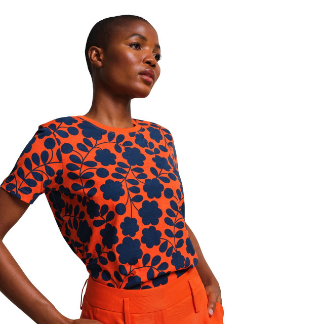 Regatta Dames orla kiely bloemen t-shirt UTRG10813_orange large