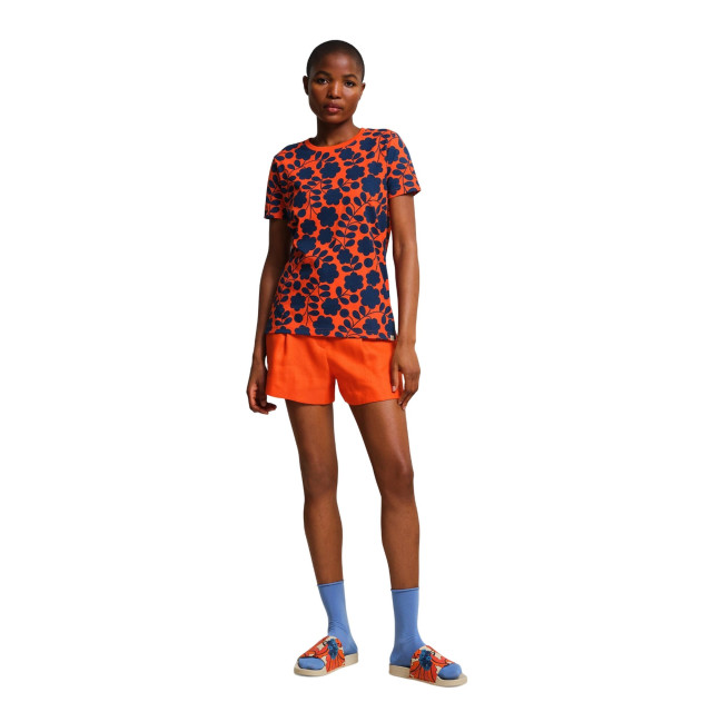 Regatta Dames orla kiely bloemen t-shirt UTRG10813_orange large