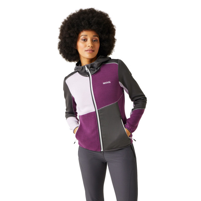 Regatta Dames walbury vii marl full zip fleecejack UTRG10821_sealgreysunsetpurplelilacfrost large