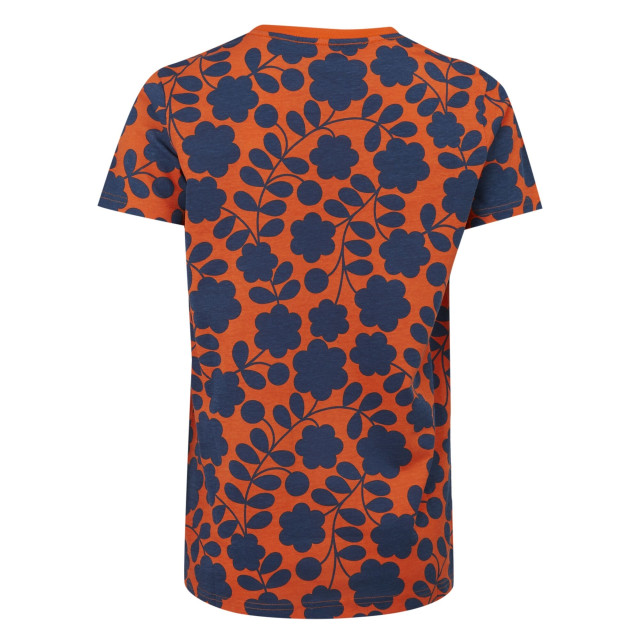 Regatta Dames orla kiely bloemen t-shirt UTRG10813_orange large