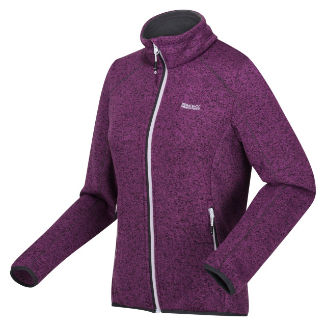 Regatta Dames newhill marl full zip fleecejack UTRG8828_sunsetpurplesealgrey large Regatta Dames newhill marl full zip fleecejack UTRG8828_sunsetpurplesealgrey large