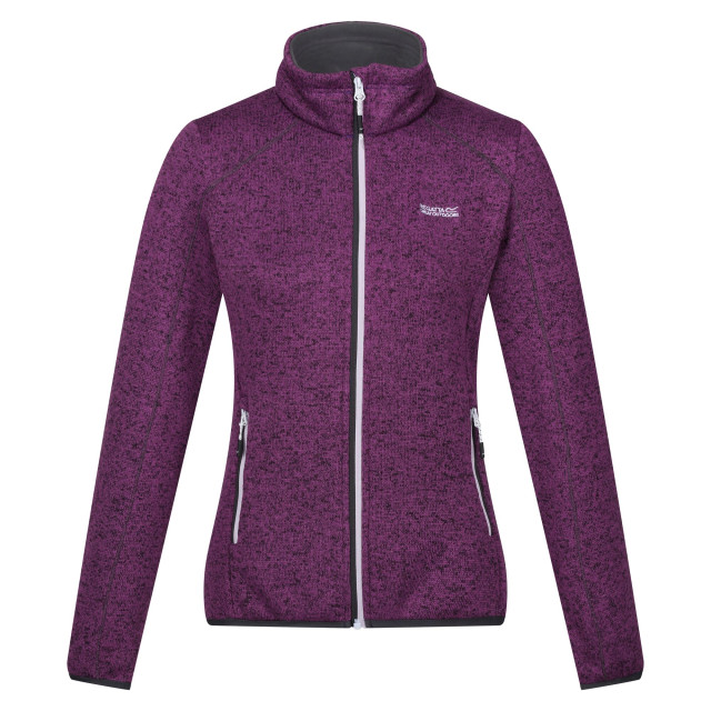 Regatta Dames newhill marl full zip fleecejack UTRG8828_sunsetpurplesealgrey large Regatta Dames newhill marl full zip fleecejack UTRG8828_sunsetpurplesealgrey large
