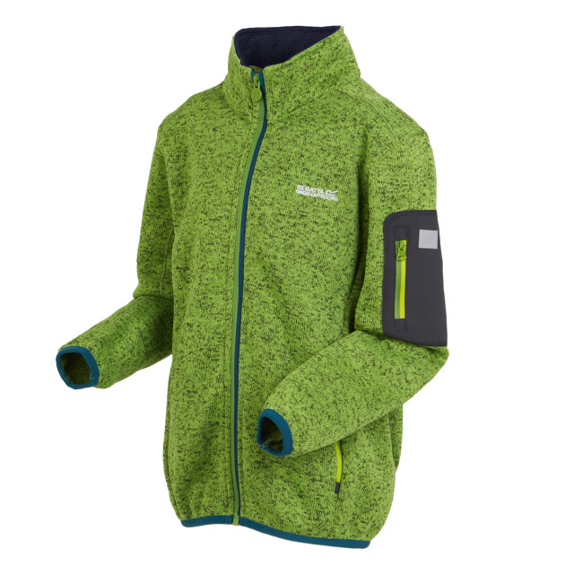 Regatta Kinder/kinder newhill fleece jas UTRG8902_piquantgreenmoroccanblue large Regatta Kinder/kinder newhill fleece jas UTRG8902_piquantgreenmoroccanblue large