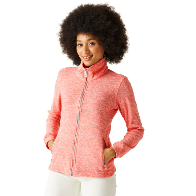 Regatta Dames azaelia marl full zip fleecejack UTRG9274_shellpink large Regatta Dames azaelia marl full zip fleecejack UTRG9274_shellpink large