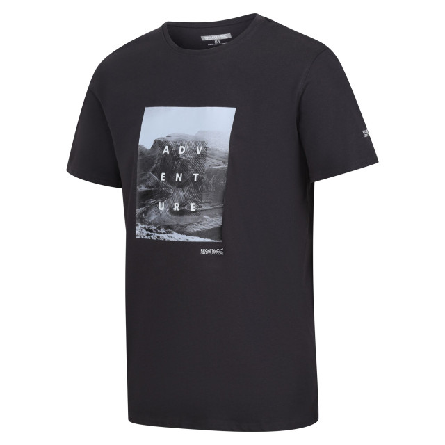 Regatta Heren breezed iv rock t-shirt UTRG9855_ash large