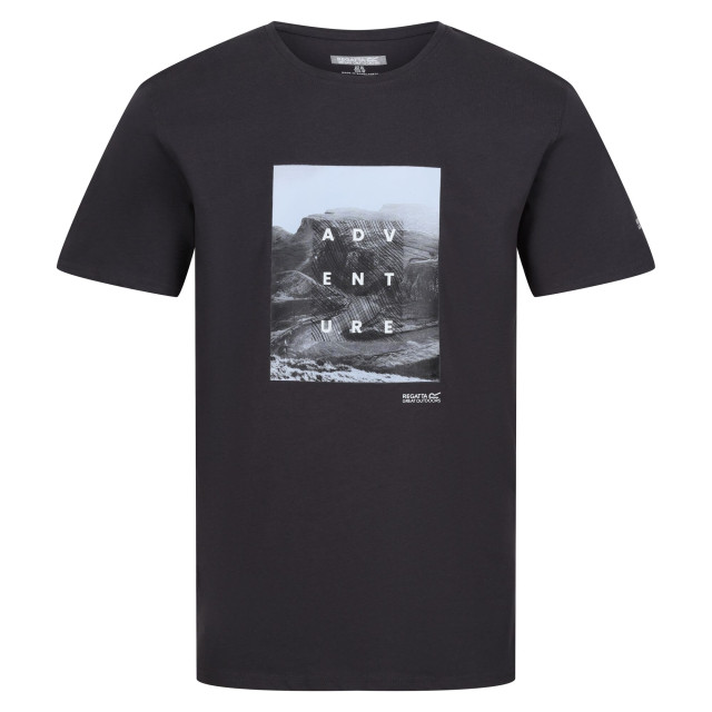 Regatta Heren breezed iv rock t-shirt UTRG9855_ash large