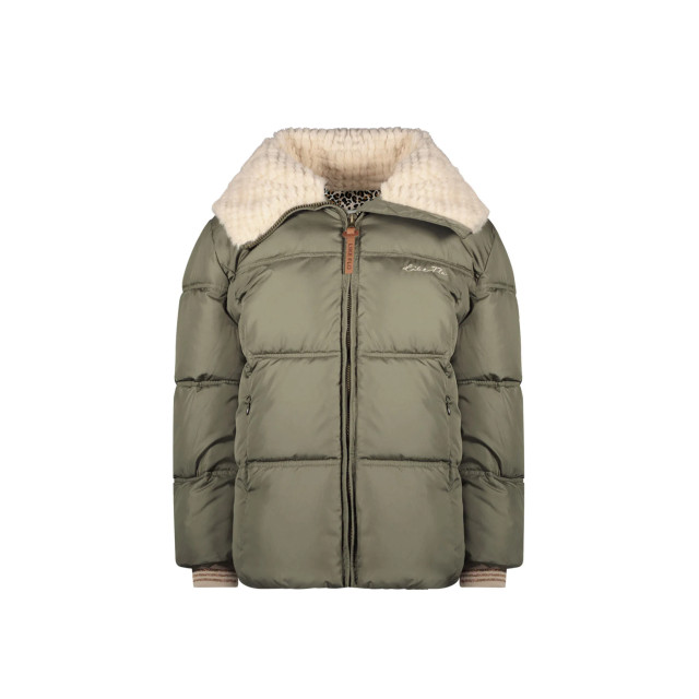 Like Flo Meisjes winterjas fancy met capuchon amaya army F407-5214-355 large