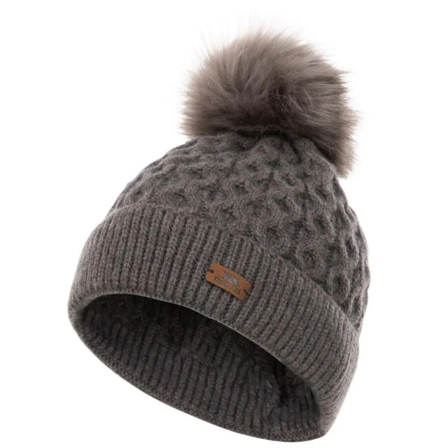 Trespass Dames freja pom pom muts UTTP6212_darkgrey large